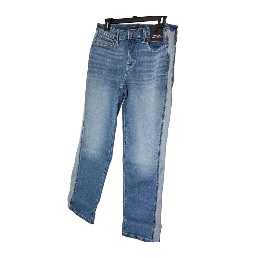SOLD Simply Vera Vera Wang Womens Mid Rise Side Stripe Relax Straight Jeans Sz - Picture 8 of 12
